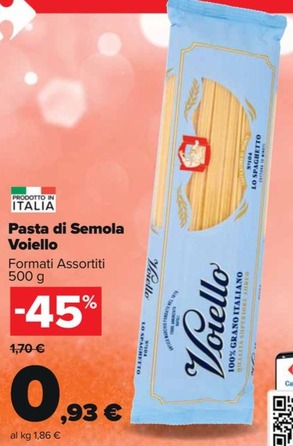Offerta per Voiello - Pasta Di Semola a 0,93€ in Carrefour Market