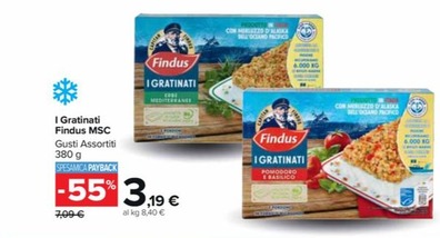 Offerta per Findus - I Gratinati MSC a 3,19€ in Carrefour Market