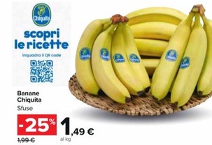 Offerta per Chiquita - Banane a 1,49€ in Carrefour Market
