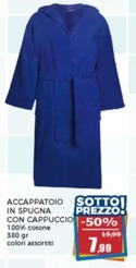 Offerta per Accappatoio In Spugna Con Cappuccio a 7,99€ in Happy Casa Store