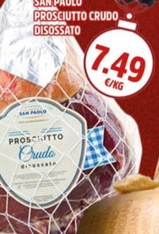 Offerta per Prosciutto crudo in Superfood