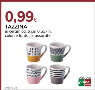 Offerta per Tazze in Basko