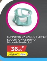 Offerta per Ok Baby - Supporto Bagno Flipper Evolution Azzurro a 36,54€ in Bimbo Store