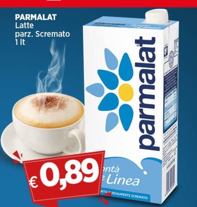 Offerta per Parmalat - Latte Parz. Scremato a 0,89€ in Coop