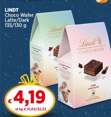 Offerta per Lindt - Choco Wafer Latte/dark a 4,19€ in Coop