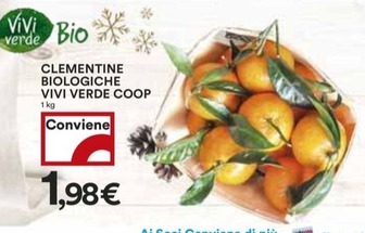 Offerta per Vivi Verde Coop - Clementine Biologiche a 1,98€ in Coop