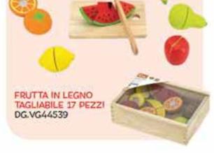 Offerta per Frutta In Legno Tagliabile 17 Pezzi a 14,99€ in Toysuper