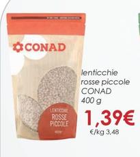 Offerta per Conad - Lenticchie Rosse Piccole a 1,39€ in Conad