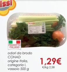 Offerta per Conad - Odori Da Brodo Origine Italia, Categoria I, Vassoio a 1,29€ in Conad