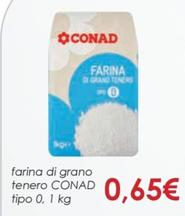 Offerta per  Conad - Farina Di Grano Tenero  a 0,65€ in Conad