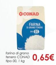 Offerta per  Conad - Farina Di Grano Tenero Tipo 00 a 0,65€ in Conad