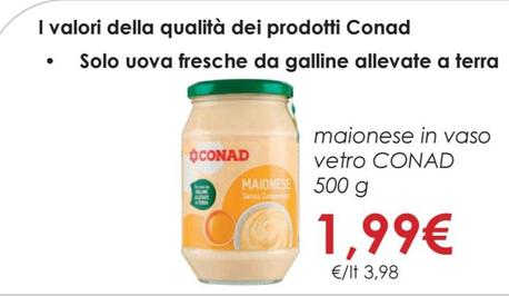 Offerta per  Conad - Maionese In Vaso Vetro  a 1,99€ in Conad