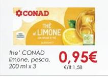 Offerta per  Conad - Thè Limone, Pesca a 0,95€ in Conad
