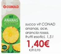 Offerta per  Conad - Succo Vit Ananas, Ace, Arancia Rossa, Frutti Esotici a 1,4€ in Conad