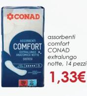 Offerta per  Conad - Assorbenti Comfort Extralungo  a 1,33€ in Conad