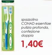 Offerta per  Conad - Spazzolino Essentiae Pulizia Profonda, Confezione Doppia  a 1,4€ in Conad