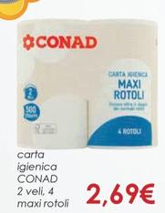 Offerta per Conad - Carta Igienica a 2,69€ in Conad