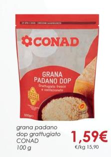 Offerta per Conad - Grana Padano DOP Grattugiato a 1,59€ in Conad City