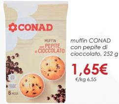 Offerta per Conad - Muffin Con Pepite Di Cioccolato a 1,65€ in Conad City