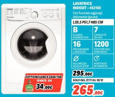 Offerta per Indesit - Lavatrice 452165 a 265€ in Orizzonte