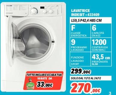 Offerta per Indesit - Lavatrice 433409 a 270€ in Orizzonte