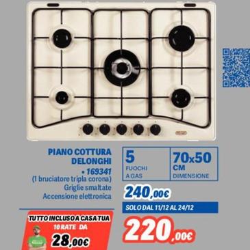 Offerta per De Longhi - Piano Cottura 169341 a 220€ in Orizzonte