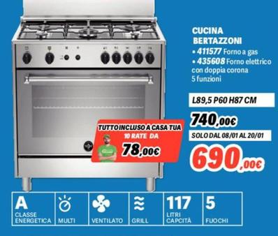 Offerta per Bertazzoni - Cucina 411577 Forno A Gas a 690€ in Orizzonte