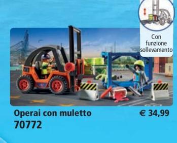 Offerta per Operai Con Muletto a 34,99€ in Playmobil
