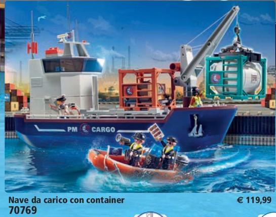 Offerta per Nave Da Carico Con Container a 119,99€ in Playmobil