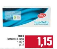 Offerta per Selex - Fazzoletti Di Carta a 1,15€ in Emisfero
