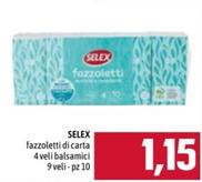 Offerta per Selex - Fazzoletti Di Carta 4 Veli Balsamici a 1,15€ in Emisfero