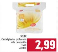Offerta per Selex - Carta Igienica Profumata Alla Camomilla a 2,99€ in Emisfero