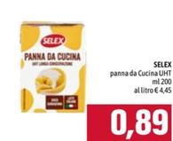 Offerta per Selex - Panna Da Cucina UHT a 0,89€ in Emisfero