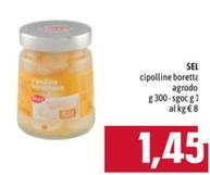 Offerta per Selex - Cipolline Boretta Agrodo a 1,45€ in Emisfero