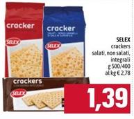 Offerta per Selex - Crackers Salati a 1,39€ in Emisfero