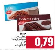 Offerta per Selex - Cioccolato Latte, Fondente a 0,79€ in Emisfero