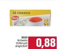 Offerta per Selex - Tè Classico a 0,88€ in Emisfero