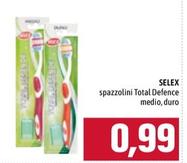 Offerta per Selex - Spazzolini Total Defence Medio, Duro a 0,99€ in Emisfero
