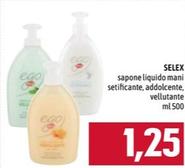 Offerta per Selex - Sapone Liquido Mani Setificante, Addolcente, Vellutante a 1,25€ in Emisfero