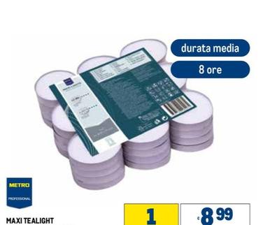 Offerta per Metro Professional - Maxi Tealight a 8,99€ in Metro