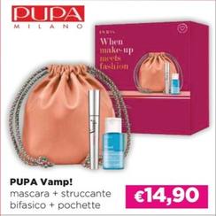 Offerta per Pupa - Milano Vamp Mascara + Struccante + Bifasico + Pochette a 14,9€ in La Saponeria