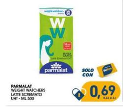 Offerta per Parmalat - Weight Watchers Latte Scremato UHT a 0,69€ in SeBón