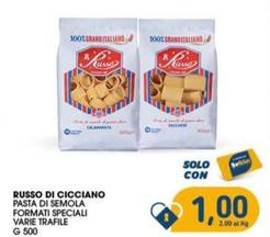 Offerta per Russo Di Cicciano - Pasta Di Semola Formati Speciali a 1€ in SeBón