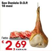 Offerta per Prosciutto San Daniele a 2,69€ in Eurospar