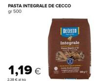 Offerta per De Cecco - Pasta Integrale  a 1,19€ in Tigre
