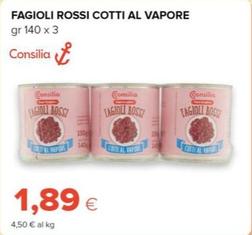 Offerta per Consilia - Fagioli Rossi Cotti Al Vapore  a 1,89€ in Tigre