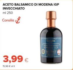 Offerta per Consilia - Aceto Balsamico di Modena IGP Invecchiato  a 3,99€ in Tigre