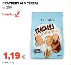 Offerta per Consilia - Crackers ai 5 Cereali  a 1,19€ in Tigre
