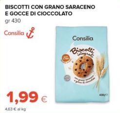 Offerta per Consilia - Biscotti Con Grano Saraceno e Gocce di Cioccolato  a 1,99€ in Tigre