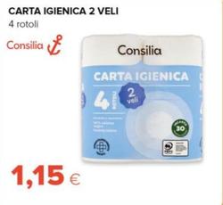 Offerta per Consilia - Carta Igienica 2 Veli  a 1,15€ in Tigre